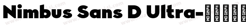 Nimbus Sans D Ultra字体转换